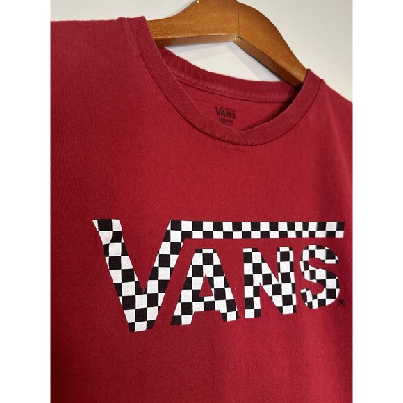 Vans Shirt Boys Medium Short Sleeve Casual Crew Neck Lightweight Outdoors - Picture 3 of 7